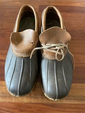 LLbean men’s beam boots rubber moccasin duck boot 9M (fits 10 1/2-11)